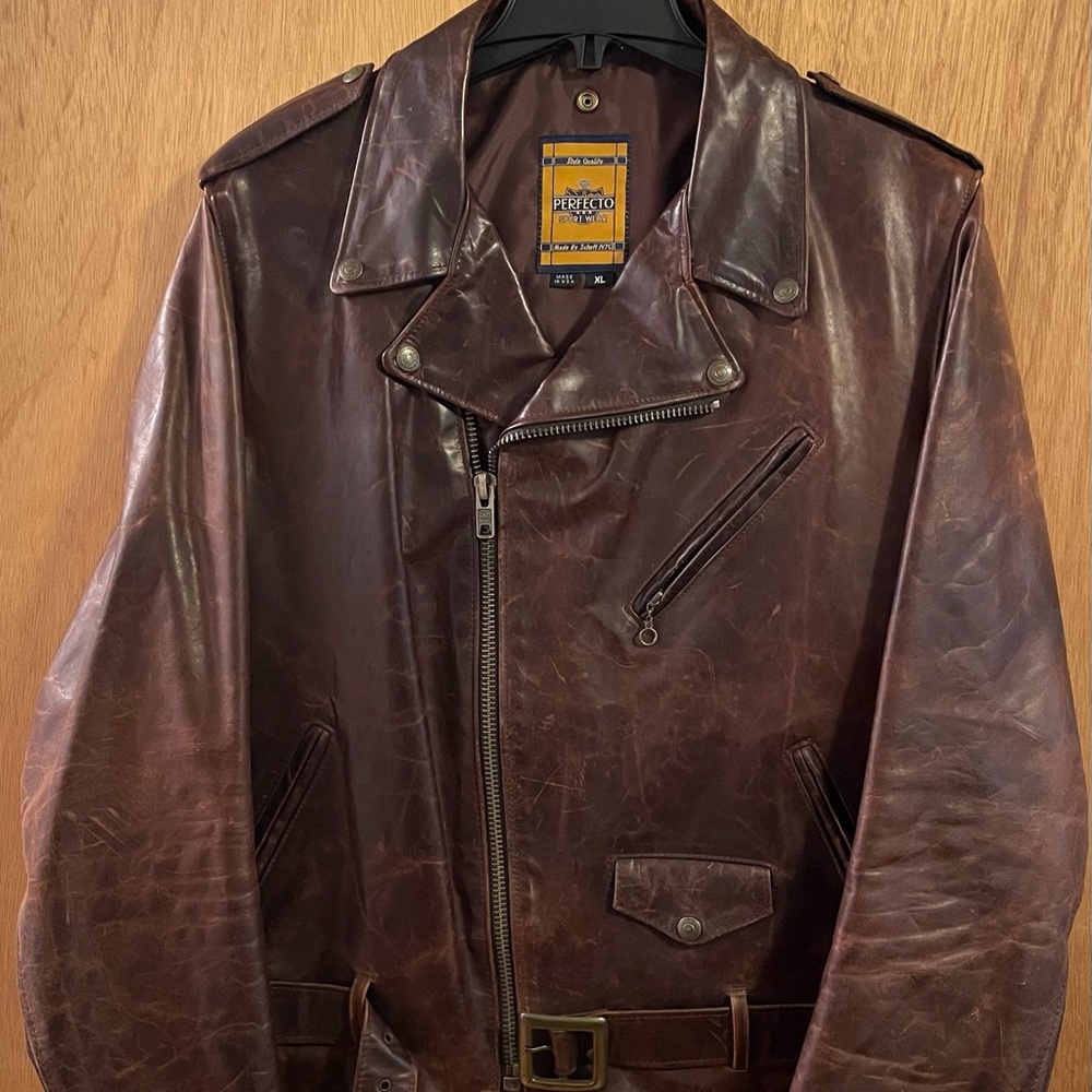 ** SOLD ** SCHOTT NYC PERFECTO MODEL 619 LIGHTWEIGHT BIKER JACKET